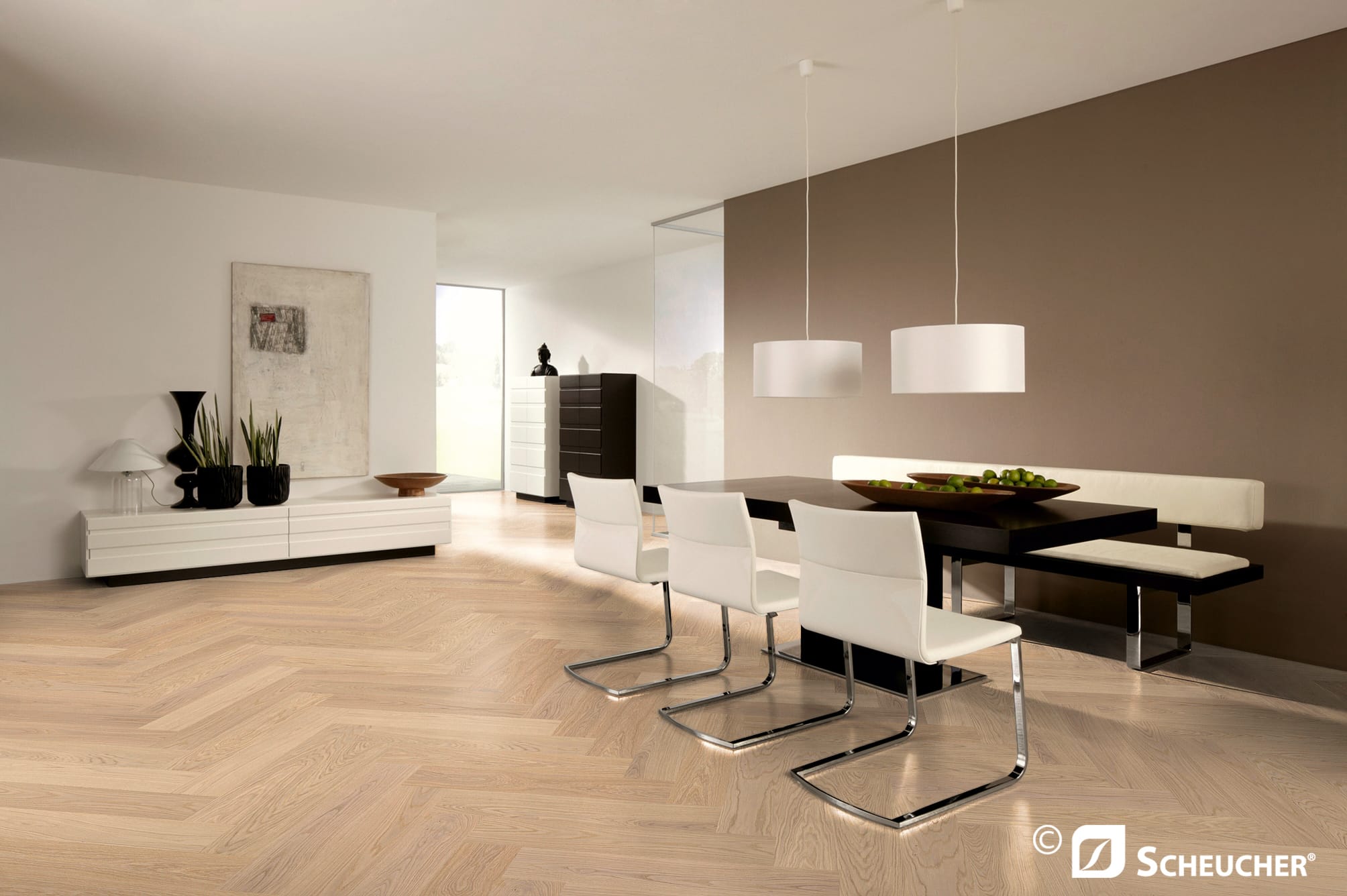 Französisch Fischgrät Multiflor 740 45° BIANCA