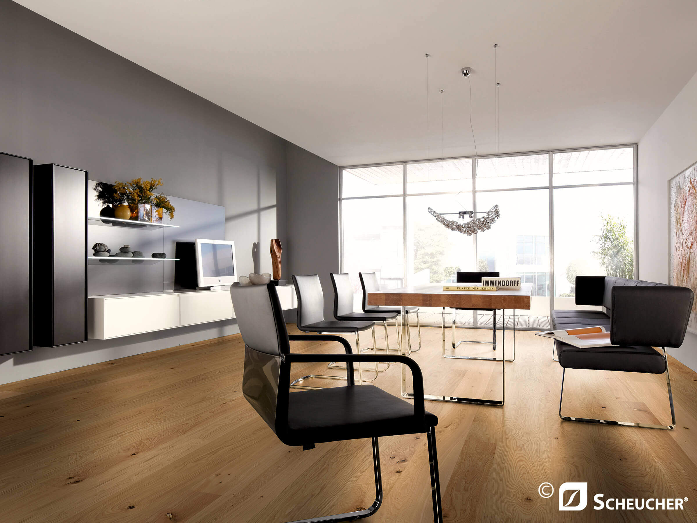 Büro mit Bodenbelag Natura Valletta Seda