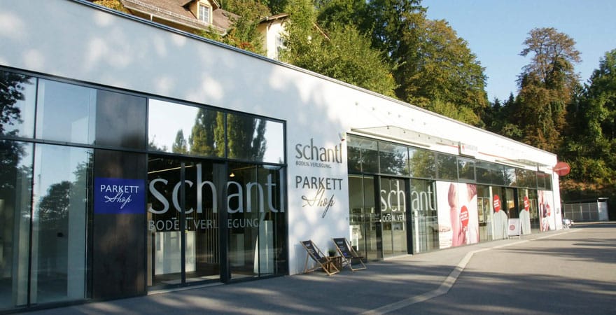 Fassade Parkettshop Graz