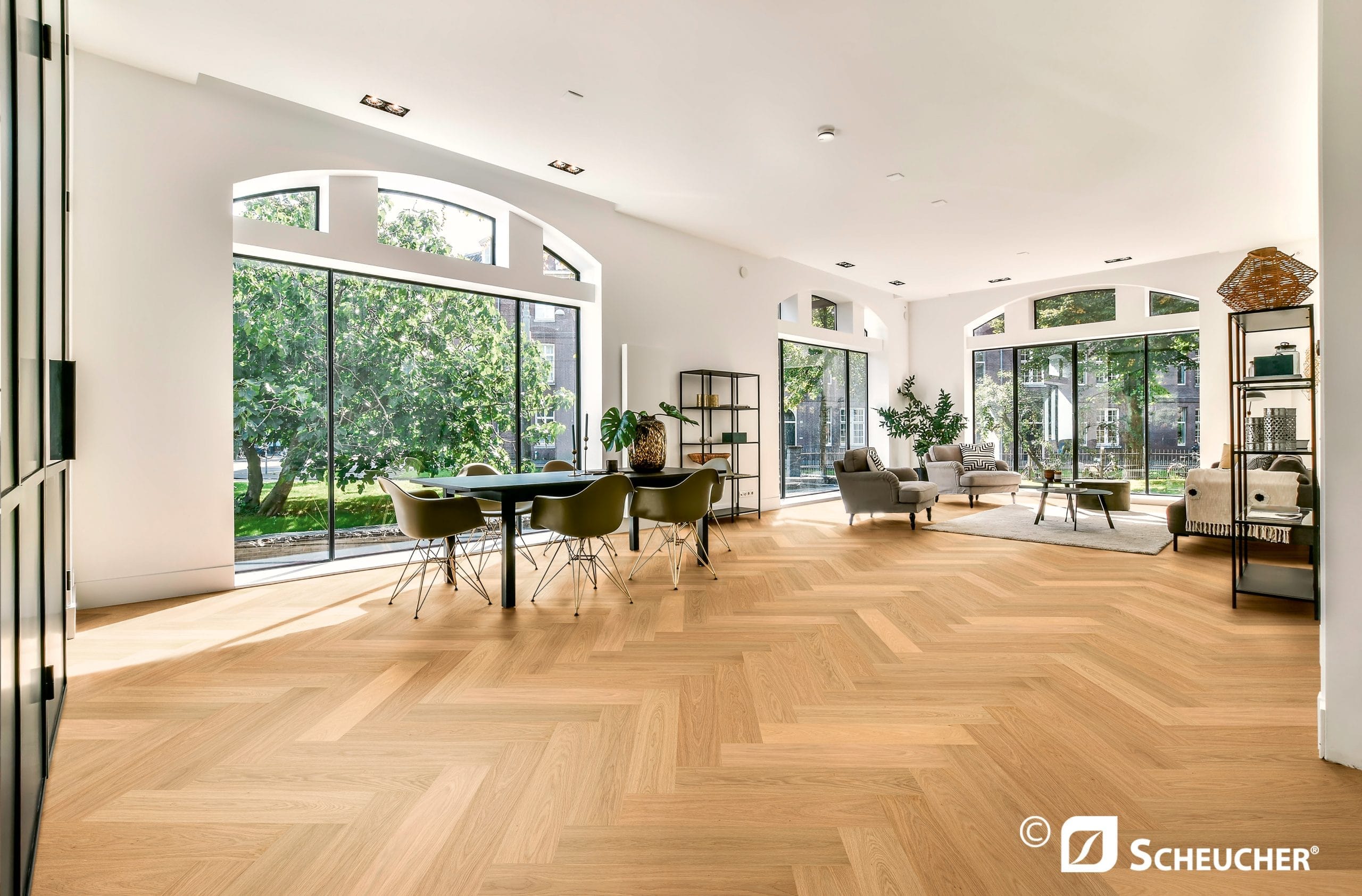 Scheucher Parkett Französisches Fischgrät Eiche NATURA