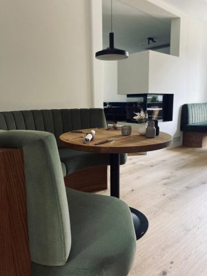 Eiche Landhausdiele Gastraum, Oliver kocht